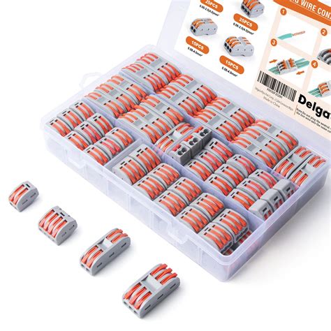 Buy 80pcs Compact Splicing Wire Connectors Assortment Kit,Delgada ...