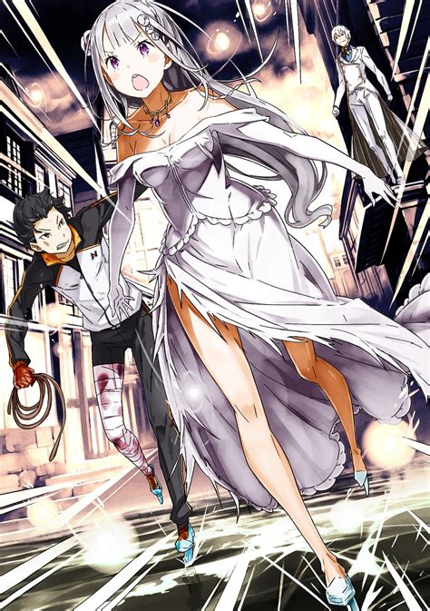 emilia, natsuki subaru, and regulus corneas (re:zero kara hajimeru ...