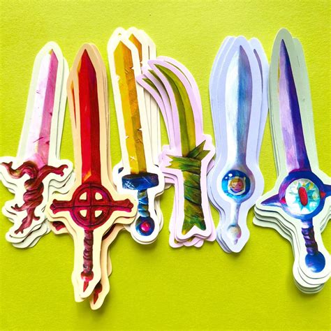 Adventure Time Swords Stickers | 9CM Vinyl Sticker - Etsy