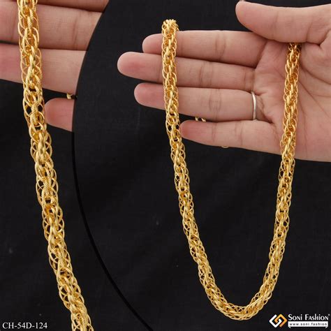 1 Gram Gold Plated Rassa Fancy Design High-Quality Chain for Men - Sty ...