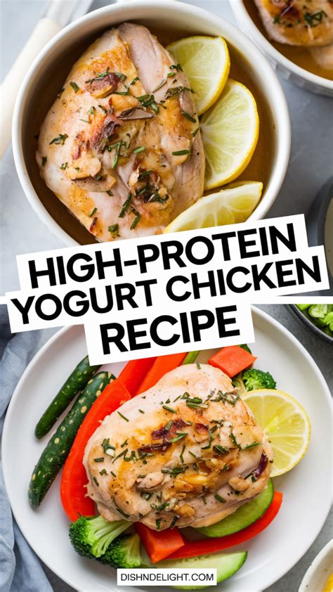High-Protein Yogurt Chicken Recipe - dishndelight.com