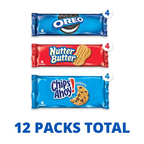 Buy Nabisco Cookie Variety Pack, OREO, Nutter Butter, CHIPS AHOY ...