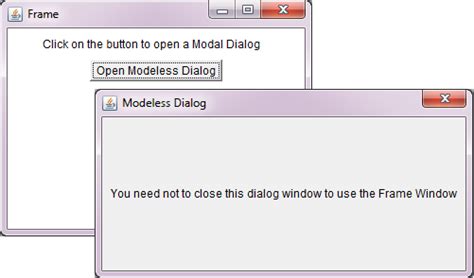 Dialog Java 的图像结果