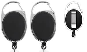 Ulaa YoYo Ovel, Retractable Reel ID Card Holder with Backside Clip ...