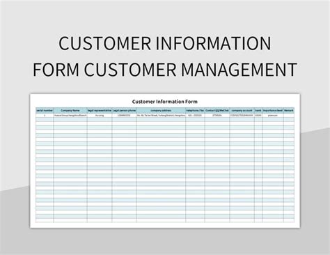 Image result for Table Information Sheet Form