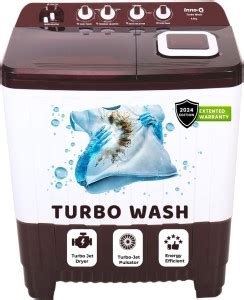 InnoQ 9.5 kg | Turbo Wash | Buzzer | Wheels | Turbo Jet Dryer | Magic ...