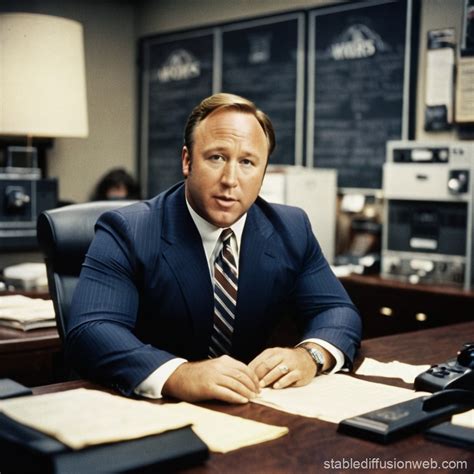 Alex Jones in Infowars Office | Stable Diffusion Online