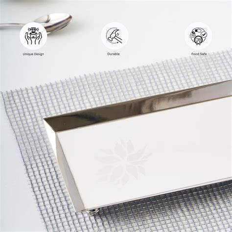 Flower Longish Platter Online | Designer Serving Platters