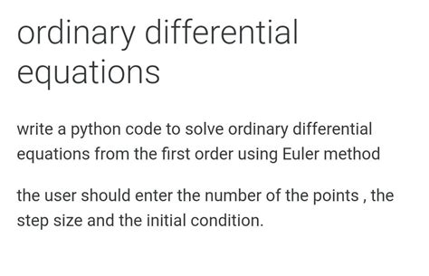 Image result for Python Differential Equation Code