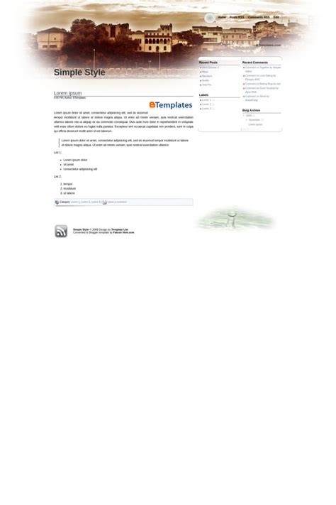 Image result for Simple Blogger Tem