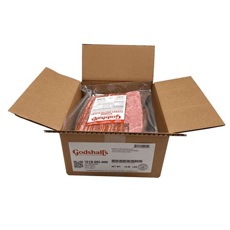 Original Turkey Bacon Slices, 5 lbs - Godshalls Food Service