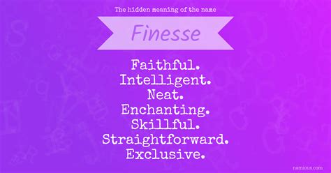 Finesse Definition