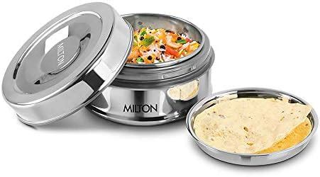 Buy MILTON Steel Snack Stainless Steel Small Tiffin, 480 ml, Steel ...