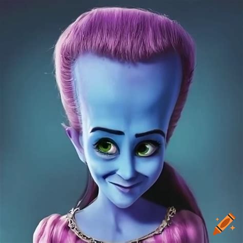 Megamind cosplaying as Rapunzel on Craiyon