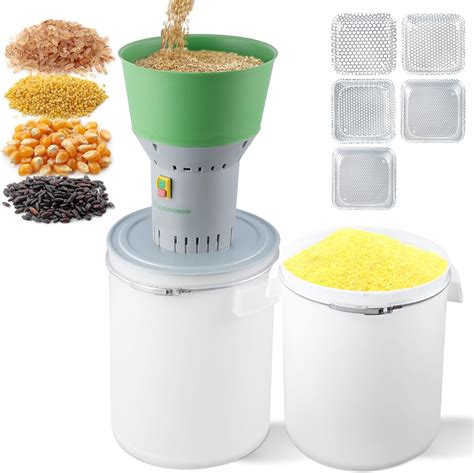 Amazon.com: EVERYGROW Grain Mill Grinder Electric, Grain Grinder Mill, Corn Grinder Electric ...