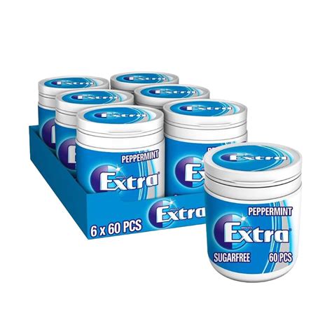 Wrigley's Extra Peppermint Gum Sugar Free 60 pcs | GETIT.QA