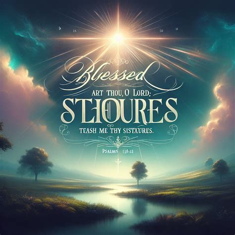 What does Psalms 119:12 mean? | Bible Art