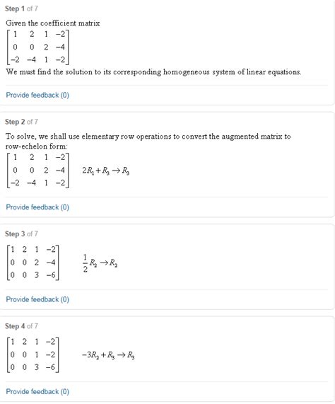 Image result for Solve Homogeneous System Linear Algebra