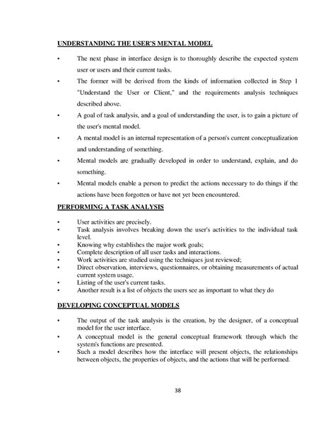 Clas5 - HCI - UNDERSTANDING THE USER'S MENTAL MODEL The next phase in ...