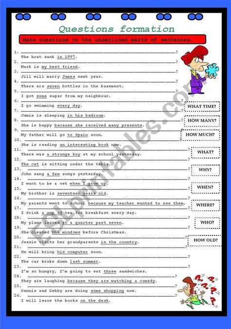 Question Formation Exercises 的图像结果