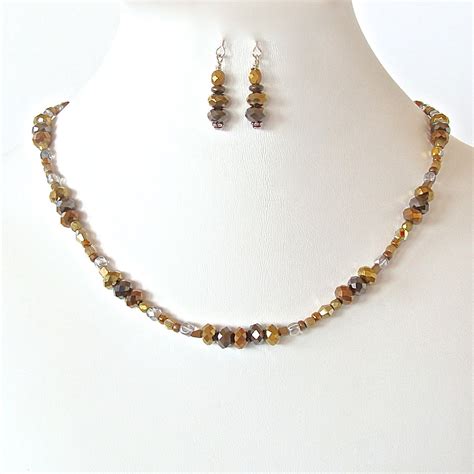 Tender: Mixed Metals Necklace Set - Earth and Moon Design