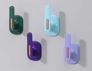 Scoovi™ Self Adhesive Wall Hooks Waterproof Adhesive Sticky Stylish ...