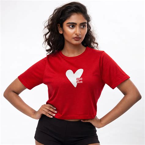 Kaadhal Kol | Women Crop Tee – Thuni Mani