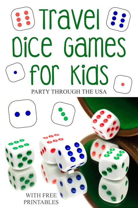 Printable Dice Games