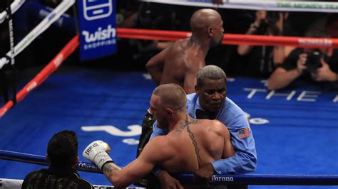 Mayweather vs McGregor: Conor McGregor says the referee jumped in to ...