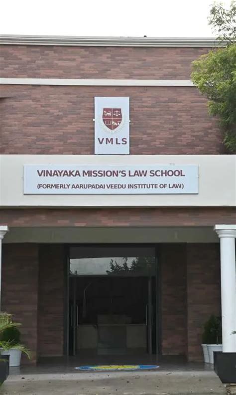 Vinayaka Mission's Law School | Law College in Chennai, India | LL.B ...