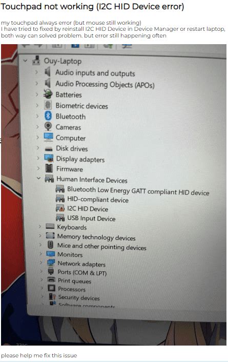 Image result for I2C HID Device Driver Update