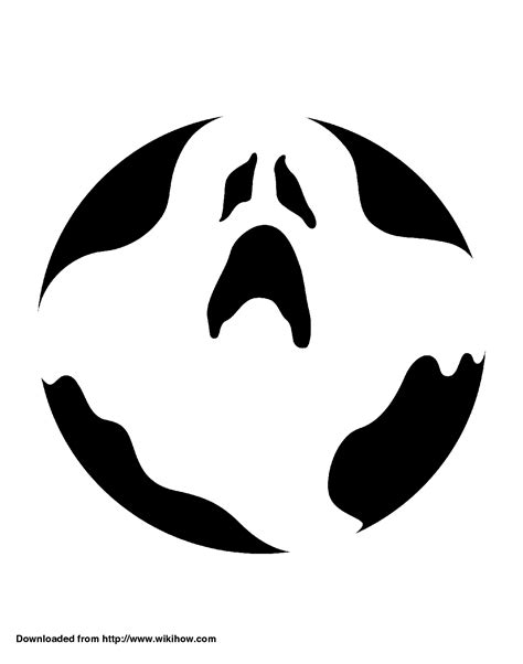 Ghostface Pumpkin Stencil Printable