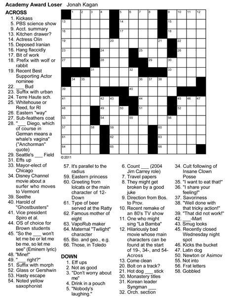 Free Daily Crossword Puzzles Online Printable - Free Printable Crosswords