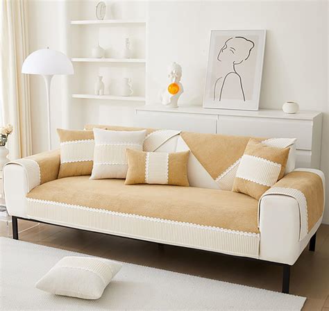 House of Quirk Sofa Covers Corduroy French Style Sofa Furniture ...