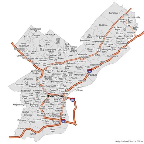 Philadelphia Area Map 的图像结果