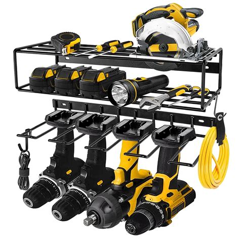 HASTHIP® Electric Tool Organizer Rack Wall Mount, Metal Heavy Duty ...