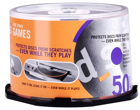 Buy d_skin Protective Disc Skin for CD/DVD & Game Discs 50-Pack Online ...