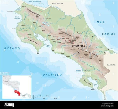 Costa Rica Map Geography of Costa - B1282e1660558f35a2c634270878bd09 costa rica map central america