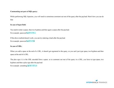 3-Commenting Out Part of SQL Query - Commenting out part of SQL query ...