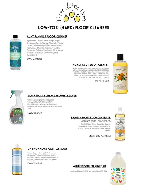 Low-tox floor cleaners — 3 Little Plums