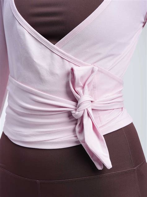 Pink Cotton Wrap Top – CAVA Athleisure Pvt Ltd