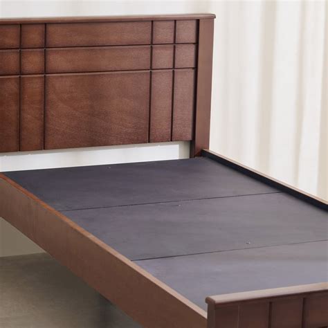 Buy Helios Lisbon Remi Solid Wood Single Bed - Walnut from Helios by ...