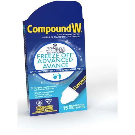 Compound W Freeze Off Advanced Wart Removal System - Safe, Effective ...