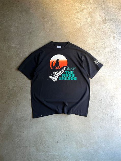 USA製 90's All Sport PROWEIGHT PRINT COTTON T-SHIRTS “Howl at THE MOON ...