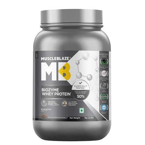 MuscleBlaze Biozyme Whey Isolate 1 kg Rich Milk Chocolate– Protein Nation