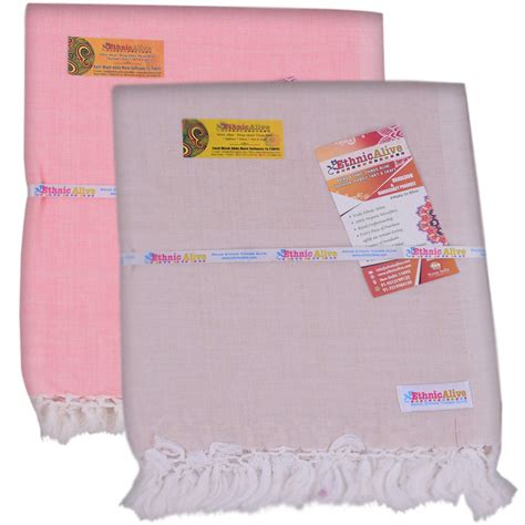 NIC Bhagalpuri Handloom Chadar 2pack Combo Red and Grey Pure Silk ...