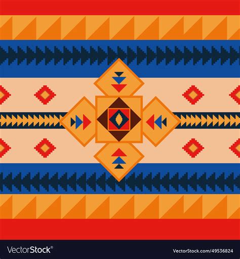 Native american pattern design Royalty Free Vector Image