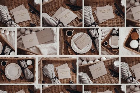 Modern Wedding Cards & Envelope Mockup Kit