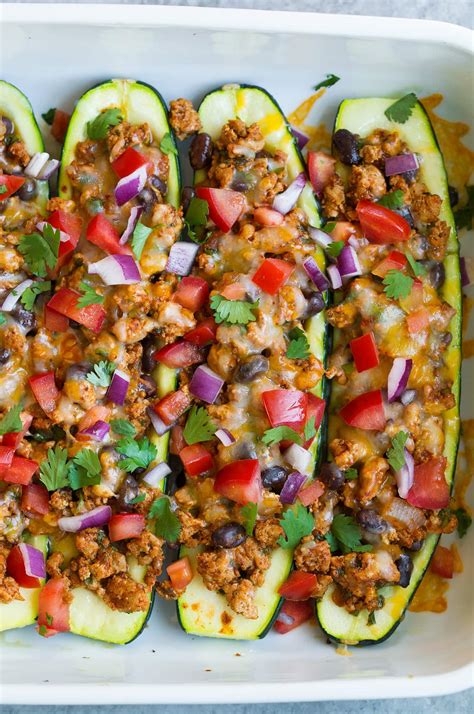 Taco Zucchini Boats - Cooking Classy