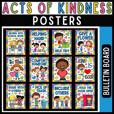Random Acts of Kindness Day Posters | World Kindness Day Classroom ...